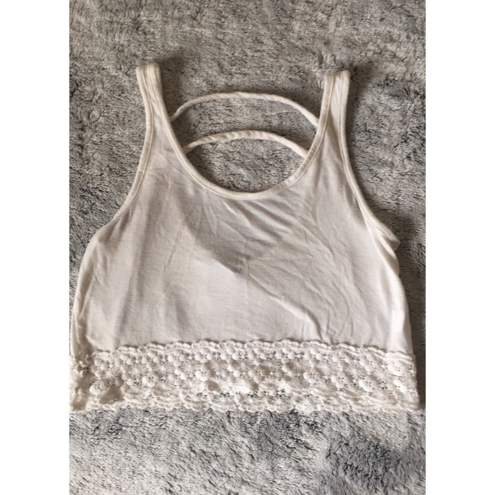 Off white crop top